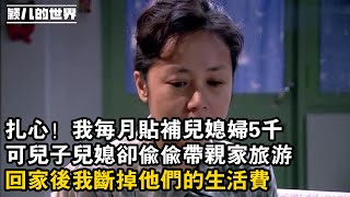 #家庭 #婚姻 #故事 #情感 紮心！我每月貼補兒媳婦5千,可兒子兒媳卻偷偷帶親家旅遊,回家後我斷掉他們的生活費