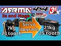 Arrma 3s/Mega Servo upgrade, Vorteks, Granite, Big Rock, Typhon, Senton, 23t Spektrum - 25t EcoBoost