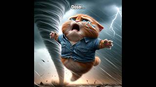 Ginger and Tornado #cat #cute #ai #aiart #catmemes #catlover