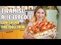 TIRAMISÙ ALLE FRAGOLE con crema PASTORIZZATA ricetta HO VOGLIA DI DOLCE