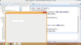 Java Swing(urdu/hindi)-10- JTextField-01- How to create a JTextField