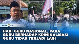 Rayakan Hari Guru Nasional, Para Guru di SDN Banjarsari 5 Jadi Petugas Upacara