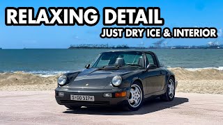 RELAXING Porsche 964 Targa Dry Ice Cleaning & Interior Detailing