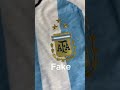 Real $120 Argentina Shirt vs Fake $16 DHGate Shirt