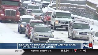 Kentucky Transportation Cabinet says they're ready for winter