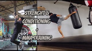 Vlog 33 - Strength \u0026 Conditioning | MMA Training