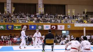 ぎふ清流国体　団体組手決勝 大将戦 井出義仁vs荒賀慎太郎