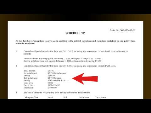 How to Read a Preliminary Title Report How to Read a Preliminary Title Report