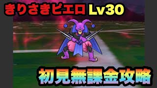 【ドラクエウォーク 】きりさきピエロLv30を初見無課金攻略！今回の強敵は本当に強い！攻略の鍵はルカニ！？【ドラゴンクエストウォーク】