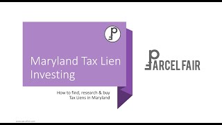 How to Find & Buy Maryland Tax Liens
