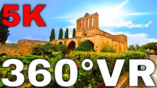 360° VR Bellapais Abbey Kyrenia Walking Tour North Cyprus Virtual Reality 5K HD 4K