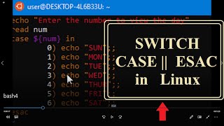 Switch Case statements in Bash Programming in Linux || Shell Scripting