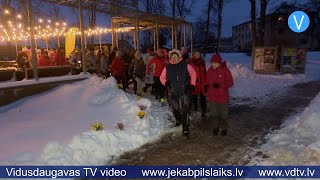 Jēkabpilī daiļā dzimuma pārstāves dodas 8.martam veltītā skrējienā