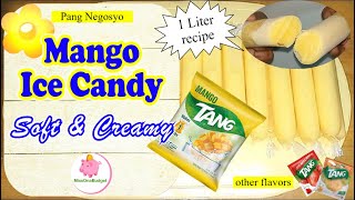 MANGO ICE CANDY Soft \u0026 Creamy (Tang Powdered Juice) Part 2 (1 Liter recipe) 2020 ❤️ MissOnaBudget