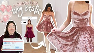 Making a Velvet House of CB Dress for my Bestie! | DIY Sewing