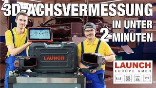Kabellose 3D-Achsvermessung in unter 2 Minuten mit dem LAUNCH X-613