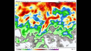 GFS 500 MB Vorticity Map & Total Precipitation For 2 Weeks.
