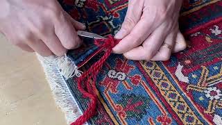 Persian rug Edges Repair, Perser Teppich Kanten Reparatur.