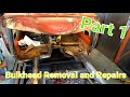 Ford Escort MK1, Bulkhead Removal Part 1.  Car Restoration.