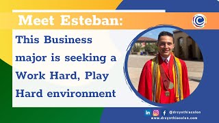 Meet Esteban: This Business major is seeking a Work Hard, Play Hard environment