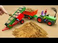 Diy tractor Bulldozer making mini Road Construction | diy Conveyor Transporting Sand | HP Mini