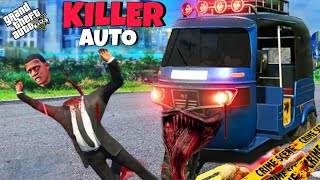 GTA 5 : Franklin New Car Is A Cursed Killer auto | killer auto attack on franklin in (GTA V MOD)