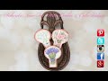 how to create three floral cookie designs with the same cookie cutter 👒👵👨‍👩‍👧💐