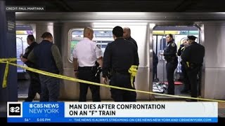 Man dies after confrontation on F train