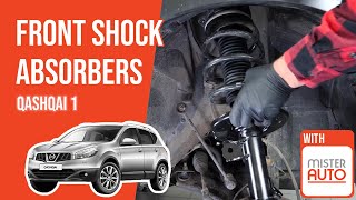 How to replace the front shock absorbers Qashqai mk1 ➿