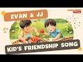 🎉👦👶 Evan and JJ,  Playing and Eating | Fun Children's Song About Friendship and Play | Swing Song 🌈🎶