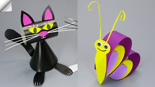 24 DIY paper crafts - Moving paper toys easy