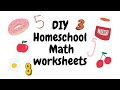 DIY Math Worksheets For Pre-K to Kindergarten (FREE DOWNLOAD)