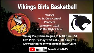 Colfax Viking Girls vs St. Croix Central Panthers