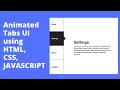 Animated Vertical Tabs UI using HTML, CSS & JavaScript