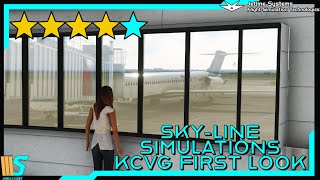 ** RWY 18L FIXED** SKY-LINE SIMULATIONS KCVG FIRST LOOK | CVG - DTW - BOS | MD82 \u0026 B739