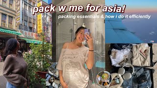 PREPARE \u0026 PACK W ME for vacation in ASIA! travel essentials \u0026 packing guide for asia: taiwan vlog 24