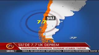 Şili'de 7.7'lik depremin ardından tsunami uyarısı yapıldı