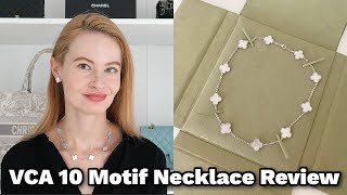 Van Cleef and Arpels 10 Motif Vintage Alhambra Necklace Review ✅ || Pricing, Wear \u0026 Tear,Versatility