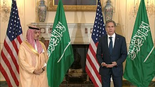 Blinken meets with Saudi FM Faisal bin Farhan Al Saud | AFP