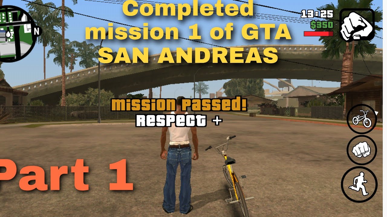 Completing Mission In GTA SAN ANDREAS Part 1 - YouTube