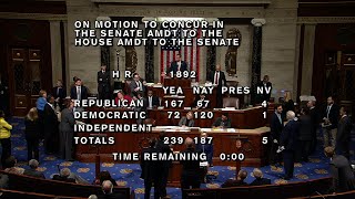 US House Passes Budget, Ends Government Shutdown