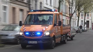 Bereitschaftsfahrzeug mit Anhänger Straßenunterhaltung Tiefbauamt Bonn