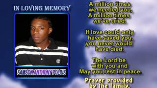 Samson Anthony Polius MEMORIAL