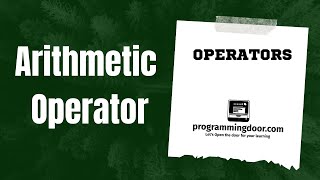 06 - Operators : Mastering Arithmetic Operators in python