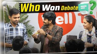 Who won debate? English speaking debate's Winning announcement | wellTalk institute training