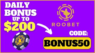 Roobet Promo Code 'BONUS50' - Up To $200 In Daily Cashback!