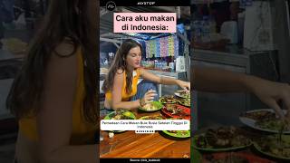 Perbedaan Cara Makan Bule Rusia Setelah Tinggal Di Indonesia #mukbang #reaction #bule #rusia #shorts