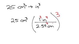 How to Convert Squared or Cubed Units