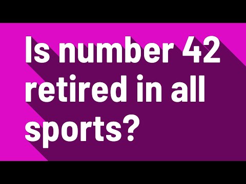 Is the number 42 retired in all sports?