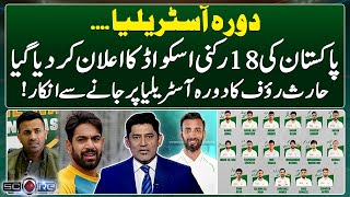 Pakistan vs Australia Test Series - Squad Announced - Yahya Hussaini - Score - Geo News